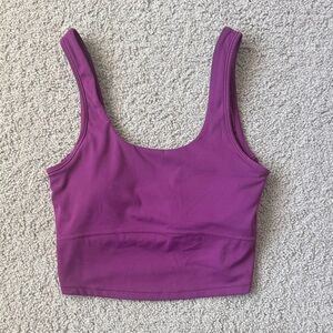 Cream Yoga Ali Bra Tank Rose Violet Size Small (no tag)